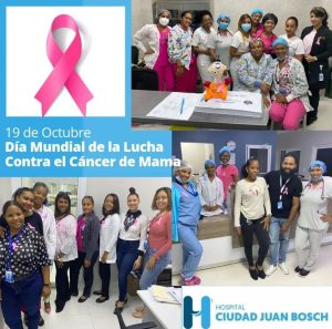 Read more about the article Hospital Ciudad Juan Bosch se suma al Día Mundial de la Lucha contra el Cáncer de Mama