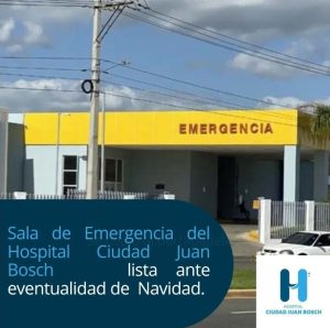 Read more about the article Hospital Ciudad Juan Bosch (HCJB) activa Comité de Emergencias asueto fiestas navideñas