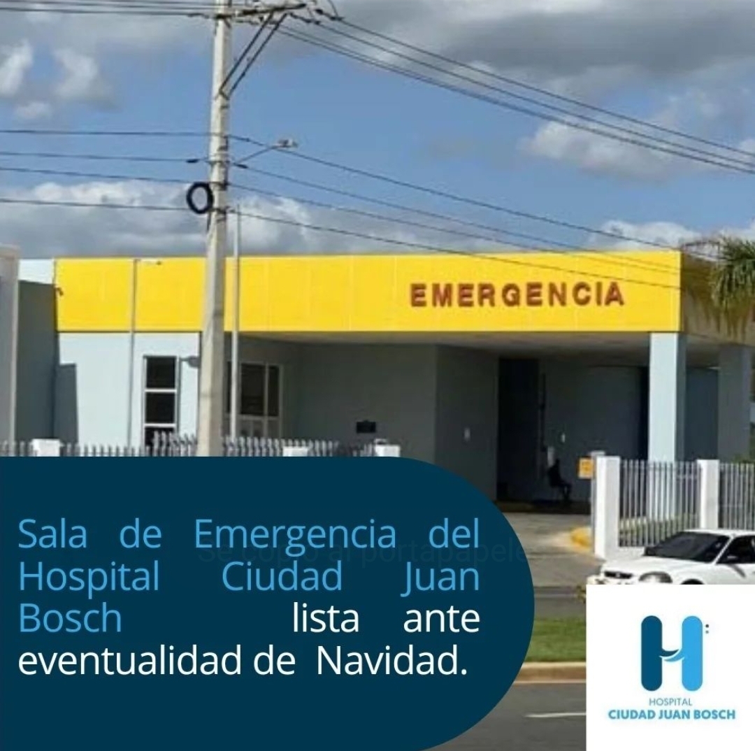 You are currently viewing Hospital Ciudad Juan Bosch (HCJB) activa Comité de Emergencias asueto fiestas navideñas