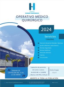 Read more about the article En el Hospital Ciudad Juan Bosch se desarrollará operativo Médico Quirúrgico